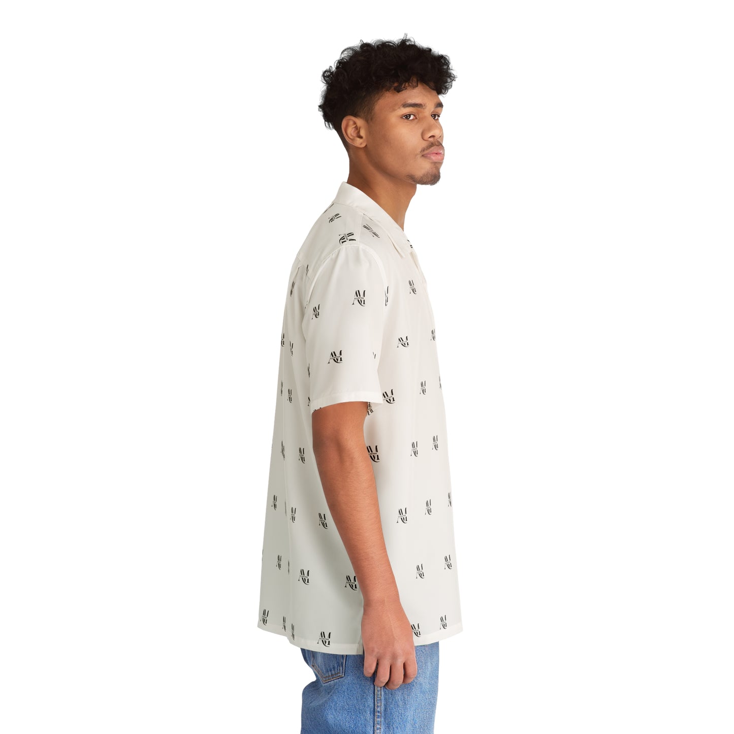 Men's Hawaiian Shirt (AOP) Logo Pattern