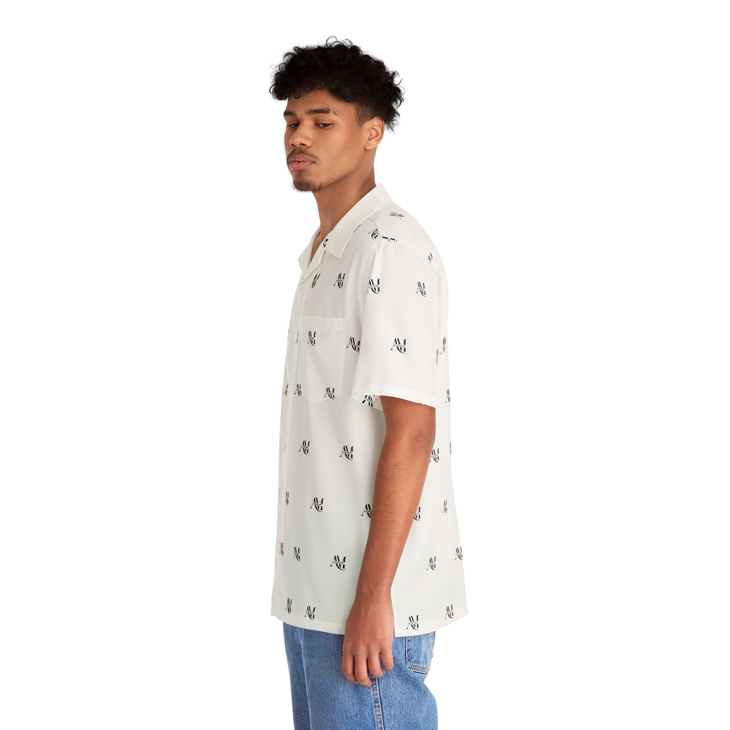 Men's Hawaiian Shirt (AOP) Logo Pattern