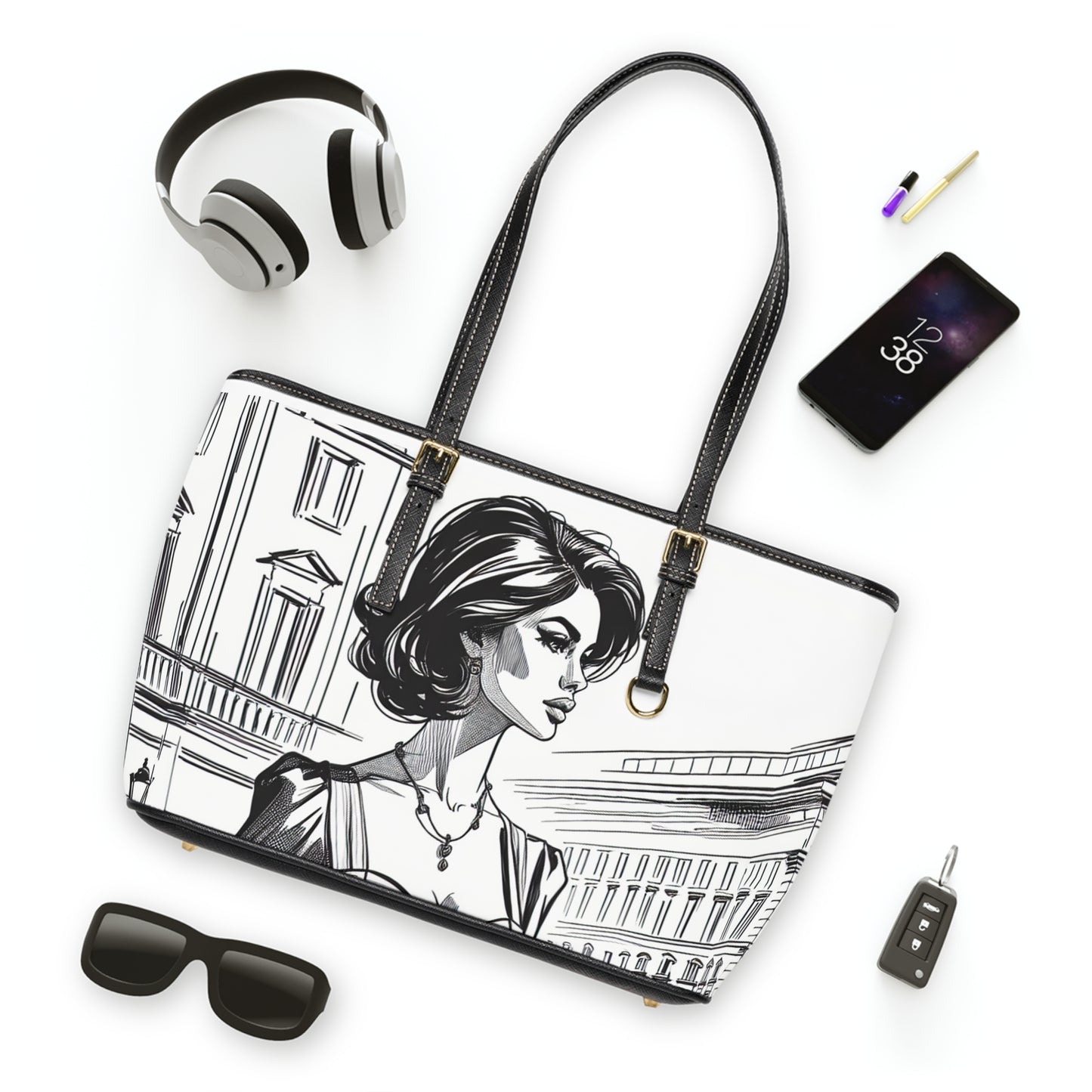 PU Leather Shoulder Bag