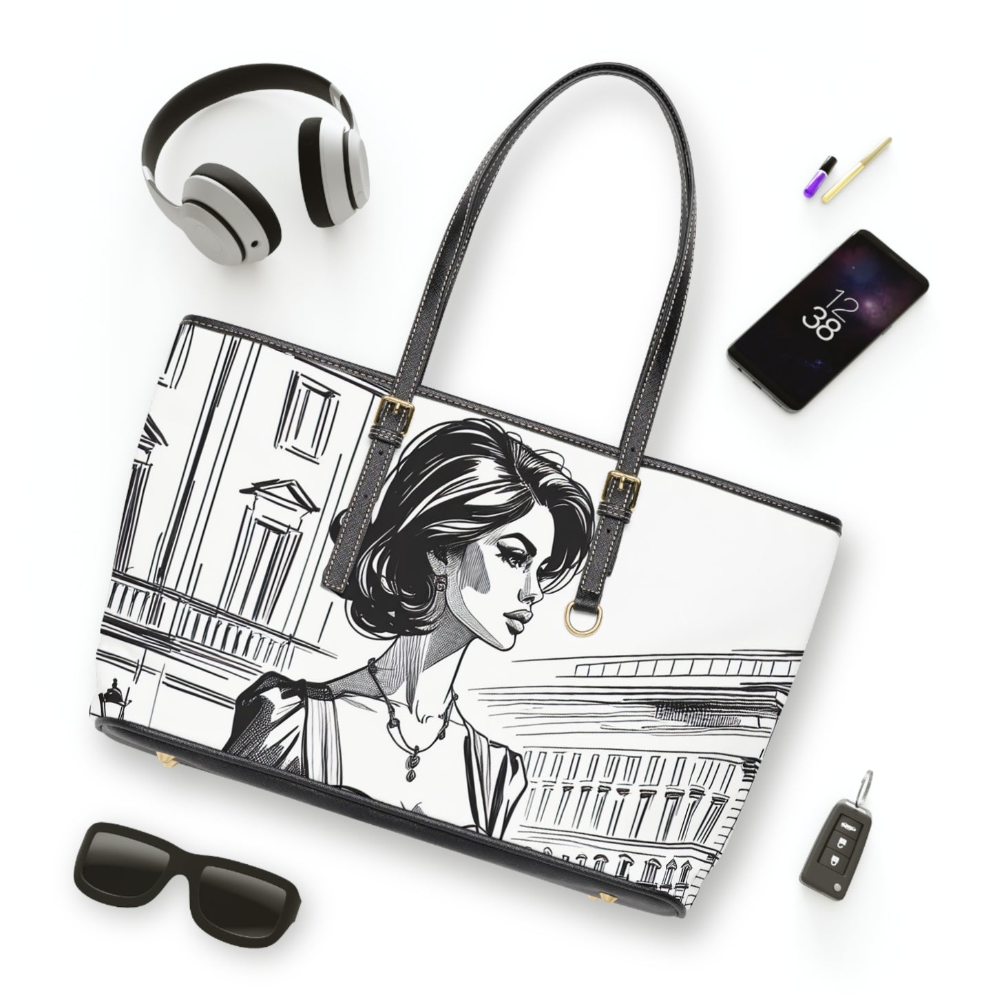 PU Leather Shoulder Bag
